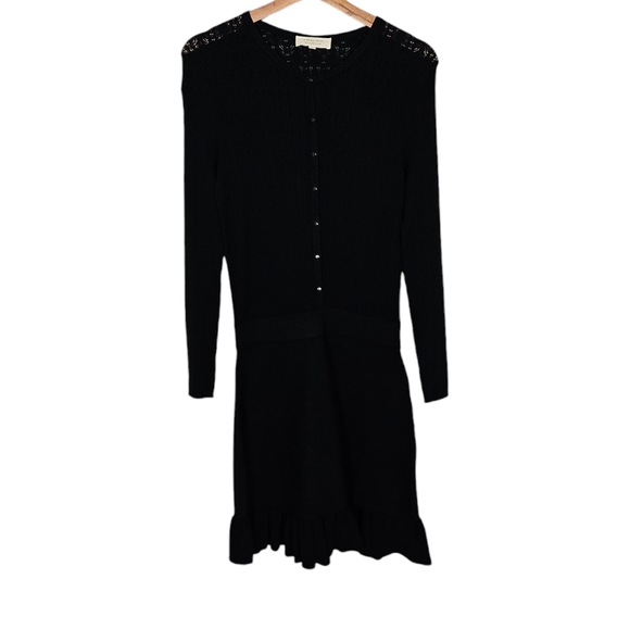 Sezane Diana Dress Black Mini Size Small - Picture 3 of 9
